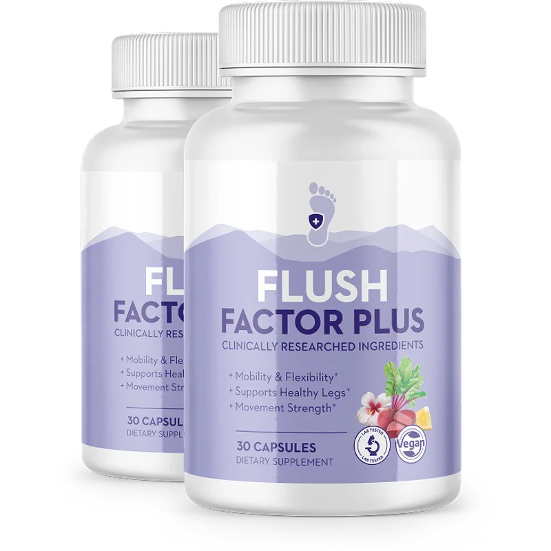 Flush Factor Plus Natural Joint & Mobility Formula — 2 Bottle / 60 Day Pack