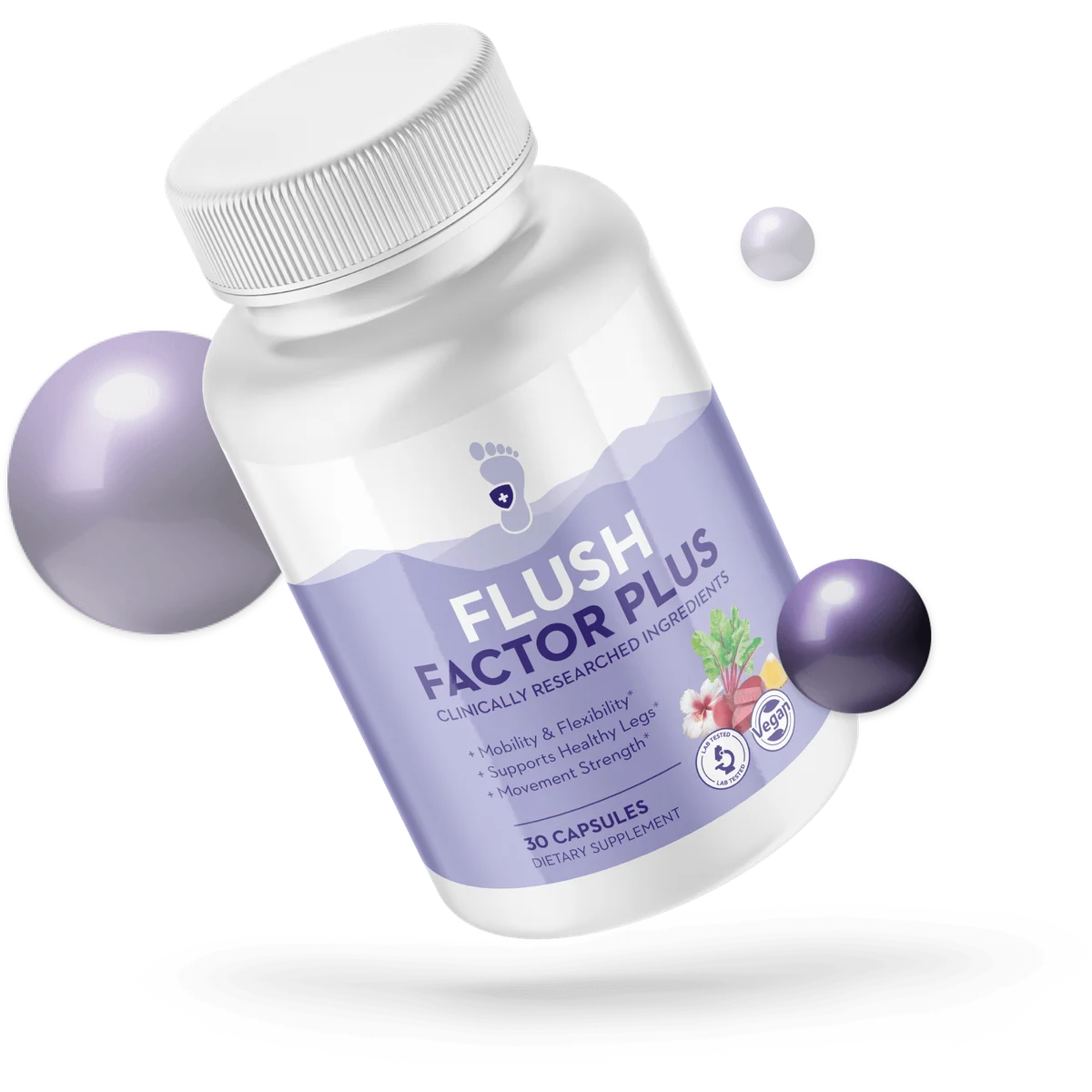 Flush Factor Plus Natural Joint & Mobility Formula — Front Label